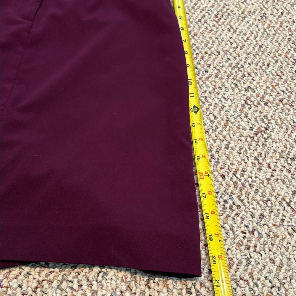 Chadwicks Deep Purple Plum Pencil Skirt. Size 4 Petite - Picture 9 of 11